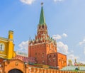 Troitskaya (Trinity) Tower in the Moscow Kremlin Royalty Free Stock Photo