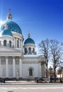 Troitsky Izmaylovsky cathedral, 18th century, in St. Petersburg, Russia Royalty Free Stock Photo