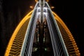 Troja Bridge in Prague as illusion of skyscrapper