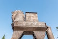 Trojan horse in ancient city of Troy.