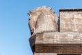 Trojan horse in ancient city of Troy.