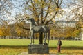 Trojan horse sculpture in Munich Kunst Real