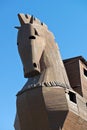 Trojan Horse at Troy Archeology Site in Turkey Royalty Free Stock Photo