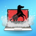 Trojan horse virus computer destroy laptop