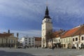 Trojicne namestie square at Trnava Royalty Free Stock Photo