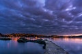 Troldhaugen sunset, Norway, Bergen Royalty Free Stock Photo