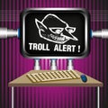 Troll alert Royalty Free Stock Photo