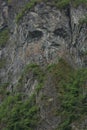 Troll Face on a Cliff of the Geirangerfjord, More og Romsdal, Norway