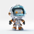 Troll Face: A Futuristic Robot With Charming Characters And Liquid Metal Design