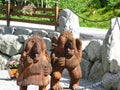 Trolls statues in Olden, Norway