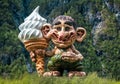 Troll with ice cream in Norway