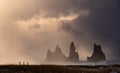 The Troll Rocks in Vik, Iceland