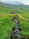 Trollanes creek next to the Trollanes village, Kalsoy, Faroe Islands