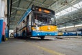 Trolley and bus depot and workshop Royalty Free Stock Photo