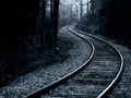 Trolley Track Royalty Free Stock Photo