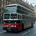 trolleybus engaged in an astounding mid Royalty Free Stock Photo