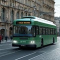 trolleybus engaged in an astounding mid