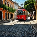 trolleybus engaged in an astounding mid