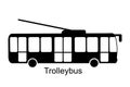 Trolleybus icon vector Royalty Free Stock Photo