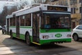 Trolleybus Trollza is a Russian engineering company Royalty Free Stock Photo