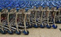 Trolleys at Changi airport in Singapore