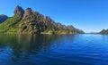 Trollfjord Trollfjorden in the Lofoten Islands, Norway.