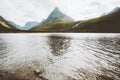Trollheimen Mountains peak and lake Landscape Royalty Free Stock Photo
