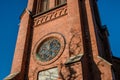 Detail of curch tower at Trollhattan church..