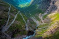 Trollstigen in Norway Royalty Free Stock Photo