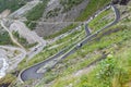 Trollstigen, Troll's Footpath, serpentine mountain road in Norwa Royalty Free Stock Photo