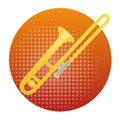 Trombone Icon Wind Music Instrument Concept