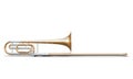 Trombone isolated on white background Royalty Free Stock Photo