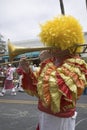 Trombone player at annual Summer Solstice Celebration Royalty Free Stock Photo