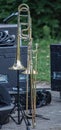 Trombones has Royalty Free Stock Photo