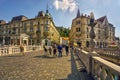 Tromostovje triple bridge at Ljubljana city center