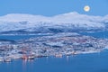 Tromso Aerial View,  Winter Time, Norway Royalty Free Stock Photo