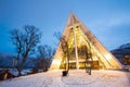 Tromso Arctic Cathedral Norway Royalty Free Stock Photo