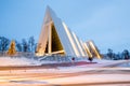 Tromso Arctic Cathedral Norway Royalty Free Stock Photo