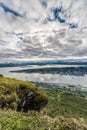 Tromso as seen from Mount Storsteinen, Norway. Royalty Free Stock Photo
