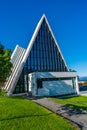 Tromsdalen Church or the Arctic Cathedral in Tromso, Norway