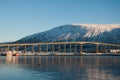 Tromso bridge Royalty Free Stock Photo