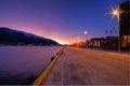 Tromso city at twilight