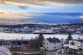 Tromso cityscape in Northern Norway. Royalty Free Stock Photo