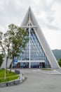 TROMSO, FINLAND - JULY 27, 2016: Arctic Cathed Royalty Free Stock Photo