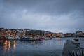 Tromso harbour in winter Royalty Free Stock Photo