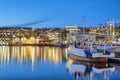 Tromso harbour at Winter, Norway Royalty Free Stock Photo