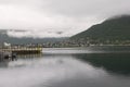 Tromso. landscape of Norwegian fjord. Royalty Free Stock Photo