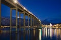 Tromso At Night, Norway, Tromso At Winter Time, Norway Royalty Free Stock Photo