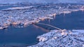 Tromso the northern most town of norway Royalty Free Stock Photo