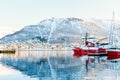 Tromso in Northern Norway Royalty Free Stock Photo